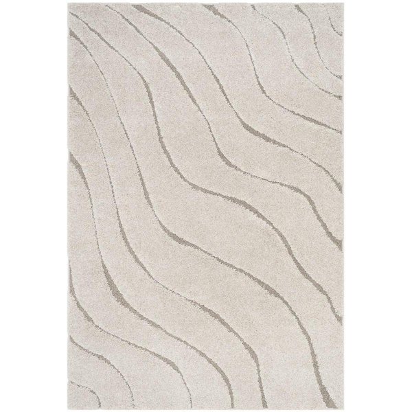 Safavieh Shag Small Rectangle Area Rug, Cream and Beige - 3 ft.-3 in. x 5 ft.-3 in. SG472-1113-3